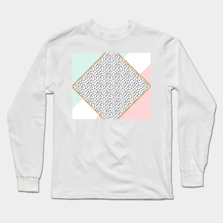 Mint and blush ethereal geometry Long Sleeve T-Shirt